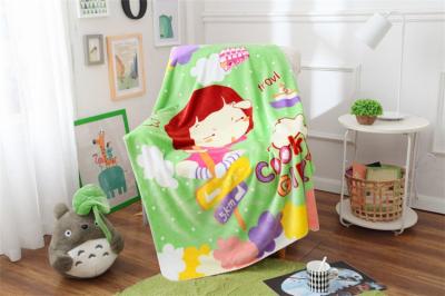 China Soft Cute Children Flannel Screen Printed Blanket For Baby Polyester Comfortable for sale