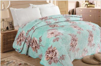 China 100% Polyester-weiche Steppdecken-Decken-bequemes Blumen gedruckt für Bett-/Sofa-Würfe zu verkaufen