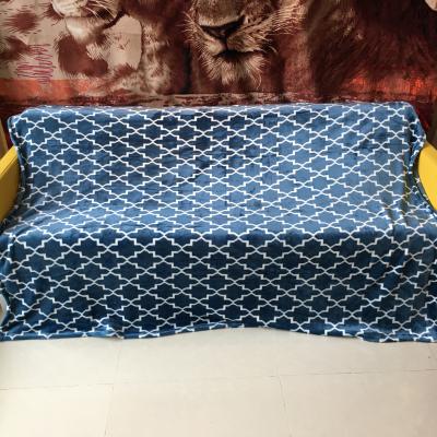 China Königin-Größe/König Size Flannel Fleece Blanket strickten hohe Dichte für Hauptgewebe zu verkaufen