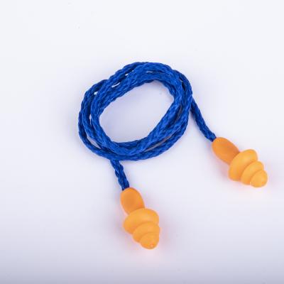 China Safety\Reusable Soft Orange Silicone Ear Travel Ear Plugs\Comfortable Plug For Sleep for sale