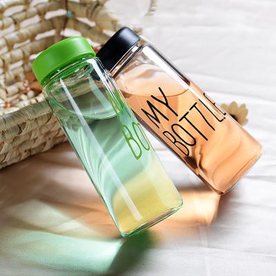 China 2020 Promotional Bpa Free Sustainable My Bottle Drinkware 500Ml Portable Custom Printed Plastic Water Bottle for sale