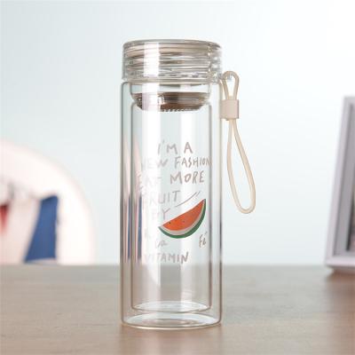 China Sustainable Professional Wholesale Custom Personalized 350ml Kids Glass Water Bottle for sale