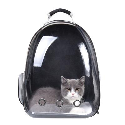 China Travel/Walking Transparent Breathable Backpack Cat Dog Design Carrier Bag Pet Space Capsule for sale