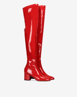 China 2020 New Design Custom Deodorization Shoes Handmade Comfortable Zipper Red Bottom Boots Women Shoes Sezy High Heels Shoes for sale