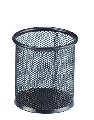 China Wholesale Custom Multifunctional Mesh Black Mesh Organizer Table Pen Holder Desktop Metal Pencil Holder Desk Fancy Storage Container for sale