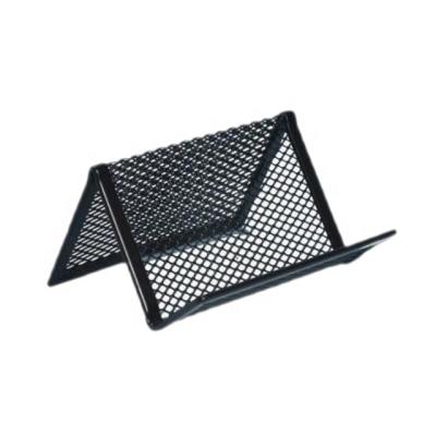 China File Folder Eco-friendly Simple Design Wire Note Desk Organizer Credit Business Card Metal Mesh Desktop Name Card Holder for sale