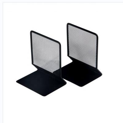 China Eco-friendly Mesh Bookends Metal Office Supplies Single Shape Mesh Book Holder for sale