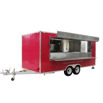 China Mobile Fully Equipped Hot Breakfast Cart Street Vegetable Processing Plant Vending Kiosk Food Stall Snack Caravan for sale