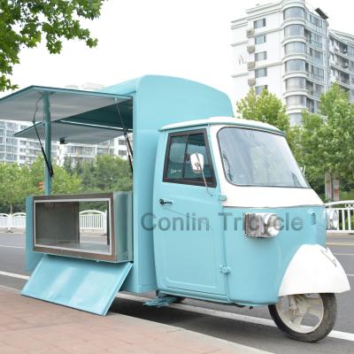 China Retro winery 3 wheel van food truck tuk tea truck for sale for sale