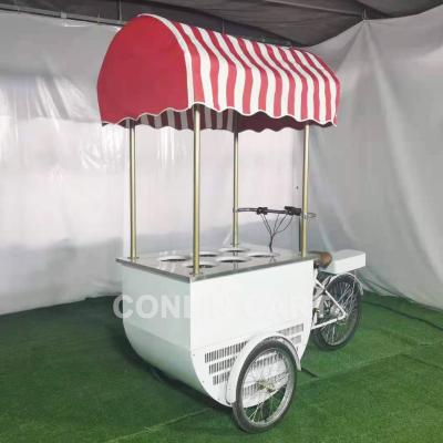 China Flour mill summer hot sale mobile ice cream cart bike with battery for sale for sale