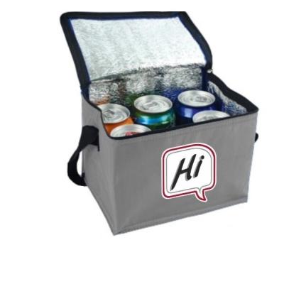 China China Waterproof Custom Printed Nonwoven Fabric Aluminum Foil Lunch Thermal Ice Insulated Cooler Bag for sale