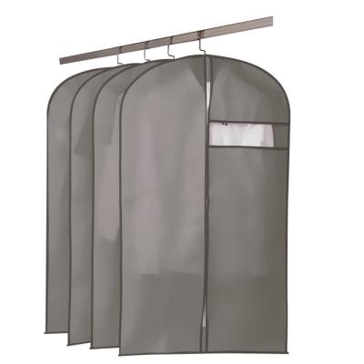 China Promotional Custom Storage Zipper Wholesale Recycle Commercial Foldable Nonwoven Garment Bags for sale