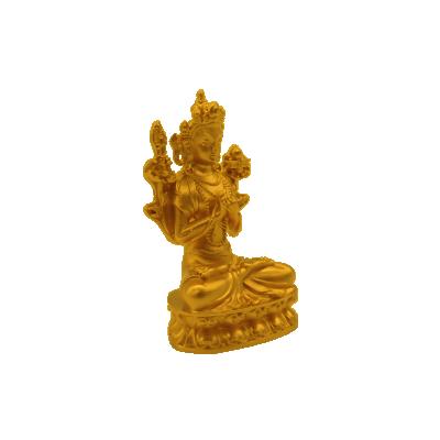 China Golden religious handicraft decoration buddha sits on top of a golden buddha statue for sale