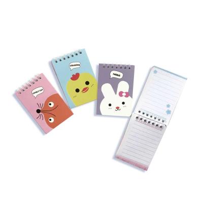 China Agriculture Cartoon Pattern Blank Page Notebook Students Carry Mini Notebook A7 Rolling Inner Coil Notebook for sale