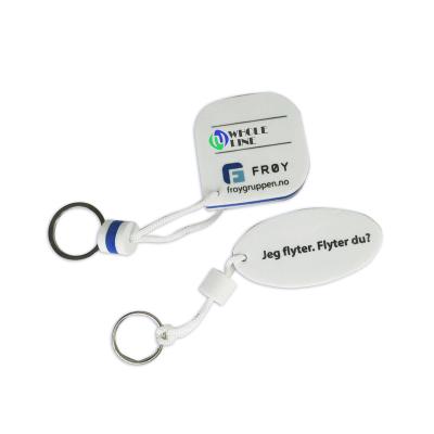 China Environmental Friendly Promotional Oval Floating Key Chain EVA Foam Key Chain for sale