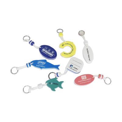 China Environmental Friendly Promotional Custom Make Floating Key Chain EVA Foam Key Ring for sale