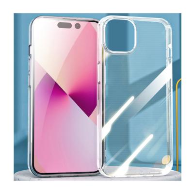 China Wholesale Space Shockproof Case Factory Fall Prevention Transparent Phone Case Suitable For 13, 14, 15 Pro PC Hard Acrylic Phone Case for sale