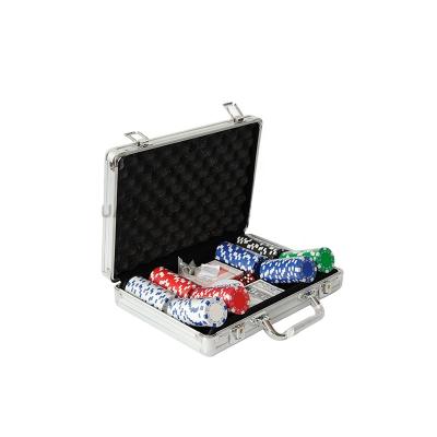 China 200pcs ABS Poker Chip Set With Aluminum Case for sale