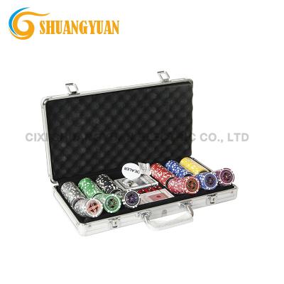 China Poker Chip Set With Aluminum Case, ABS 300pcs Poker Chip 11.5g Final for sale