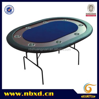 China 60 inch poker table with foldable iron leg SY-T17 for sale