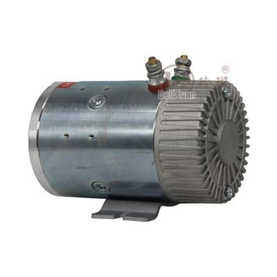 China Factory Direct Sale 24V 2.2kw Hydraulic DC Totally Enclosed Brush Motor For Work Platform Electric DC Motor For Hydraulic Power Unit for sale