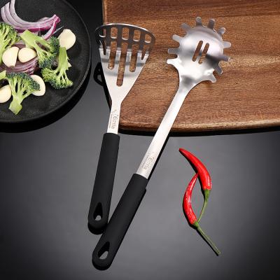 China 2021 Hot Selling Free Sample Stainless Steel Viable Cookware Cookware Utensil Set Non-Stick Spatula for sale