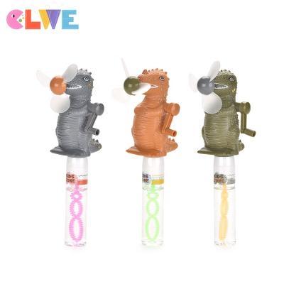 China ABS Handheld Novelty Magic Wand Fan+bubble Design Dinosaur Fan Bubble Stick Surprise Gift For Hand Held Fan Animal Bubble Stick Bubble Wand kids dinosaur feature hand for sale