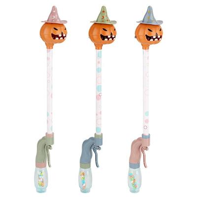 China Cartoon Toys Happy Halloween Novelty Funny Gifts For Kids Long Neck Pumpkin Throwing Candy Toy for sale