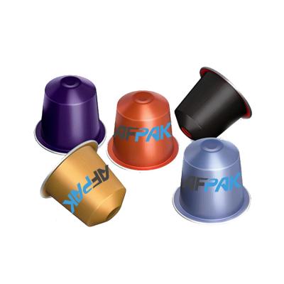 China Aluminum Material Shanghai AFPAK Nespresso Empty Coffee Capsule Cup for sale