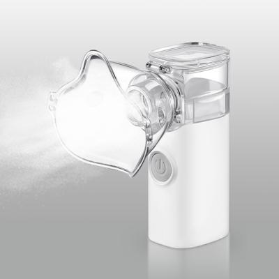 China Asthma Treatment Mini Portable Handheld Inhaler Mesh Nebulizer Cough Drug Atomizer Vaporizer Breathing Machine for sale