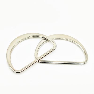 China Other Adjustable Luggage Strap Accessories Metal Alloy Belt D-Shape Ring Buckles For Bags for sale