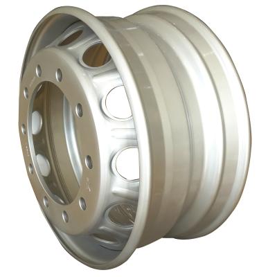 China Heavy Truck Reasonable Price Wheel Rim , Tubeless Trailer Wheels With 22.5 Inch For Heavy Duty Truck for sale