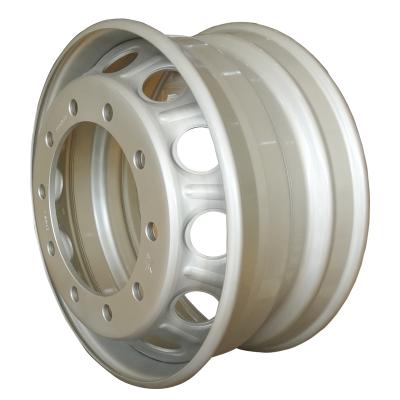 China Reasonable Price Heavy Duty Commercial Truck Wheel , Trailer Wheel Rim Applied For Heavy Truck With 22.5 Inch for sale