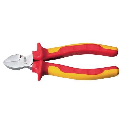 China Cutting High Lever 6 Inch VDE Insulated Diagonal Cutting Pliers With Ergonomic Comfort Grips for sale