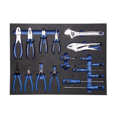 China Auto Repair Tools 18 Piece Combination Tool Kit EVA Tray For Auto Repair for sale