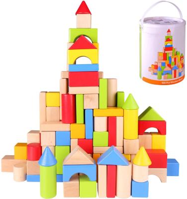 China Wooden Toy Montesorri Educational Alphabet Blocks Blocks Set 102pcs Numbers Building Block Toys Custom Building Macarons Large For Toddler for sale