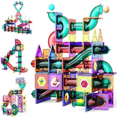 China Training Capacity New Arrival Marble Running Track Logic Practice And Toy 171 PCS O Building Blocks 2022 Marble To Run Magnetic Tiles With CE ASTM for sale