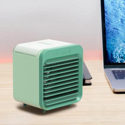 China Commercial Mini Air Conditioner Cooling Jet USB Dormitory Office Desktop Charging Air Cooler for sale