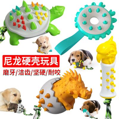 China Factory Supplies New Viable Bite Resistant Leakage Ball Molar Dog Toothbrush Dog Toy Pet Stick Dog Toy for sale