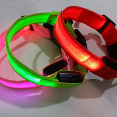 China Glow-in-the-Dark Personalized LED Glow Pet Charger Dog Collar Charging Dog Collar Glow Collar Send USB Cable for sale