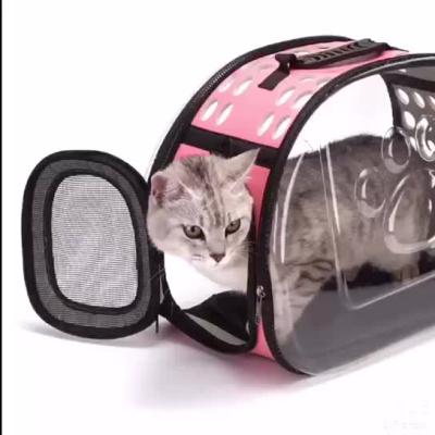 China Viable Pet Supplies New Portable Pet Bag Transparent Bag Cat Bag Capsule Pet Backpack for sale