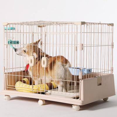 China Low Kennel Cage Pet Cage Manufacturers Breathable Double Door Dog Kennel Integrated Direct Sales for sale