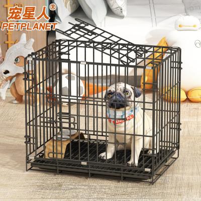 China Breathable Cat And Dog Cages Large And Medium Thick Iron Cage Folding Cage For Dogs for sale