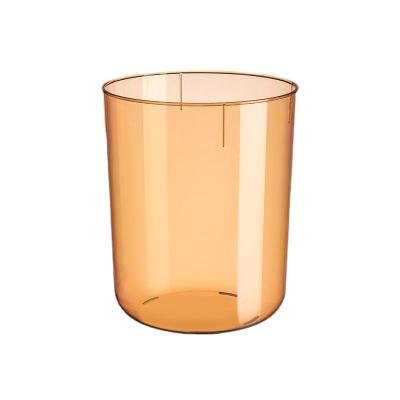 China Transparent Creative Sustainable Popular Household PET Basket Paper Bin Style Bucket Storage Kitchen Trash Bin for sale