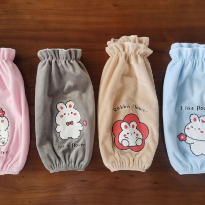 China New cartoon autumn and winter children's plush toy fashion cute women's adult sleeve household sleeve modern anti-fouling logo for sale