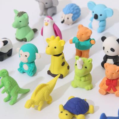 China Creative Office Eraser Eraser Animal Cartoon Stationery Student Supplies School Valentine's Day Gifts for sale