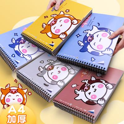 China A4 hardcover children's drawing book thick empty drawing book students with coil doodle picture book stationery wholesale for sale