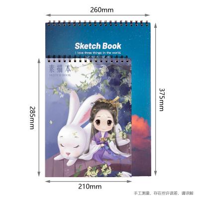 China Factory direct sales 8K sketch book A4 drawing wholesale customization hardcover book art student empty sketch book for sale