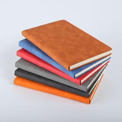 China The other A5 retro sheepskin notebook PU stationery notebook B5 business notebook creative soft leather thickened logo for sale