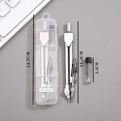 China Modern Wholesale Metal Circles Engineering Design Drawing Instrument Student With Pencil Refill Compasses Set for sale